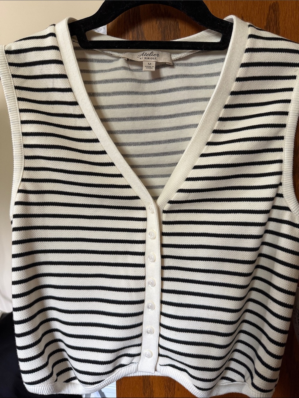 Cropped cotton vest/top